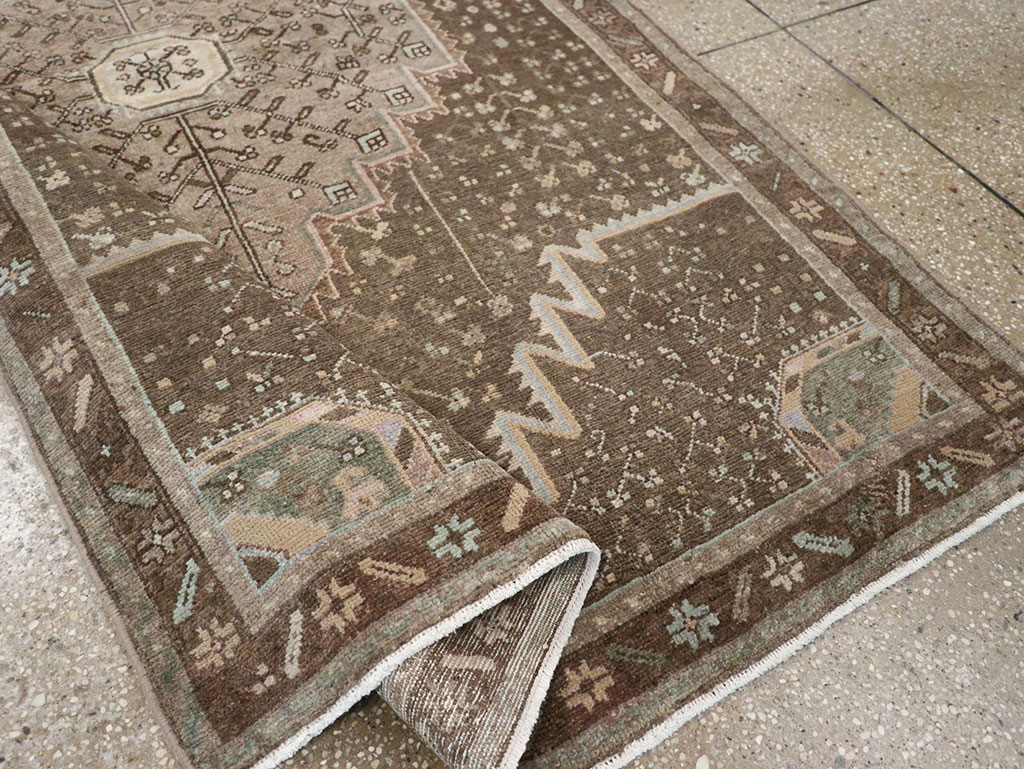 Vintage Persian Malayer Accent Rug, No.32036 - Gss