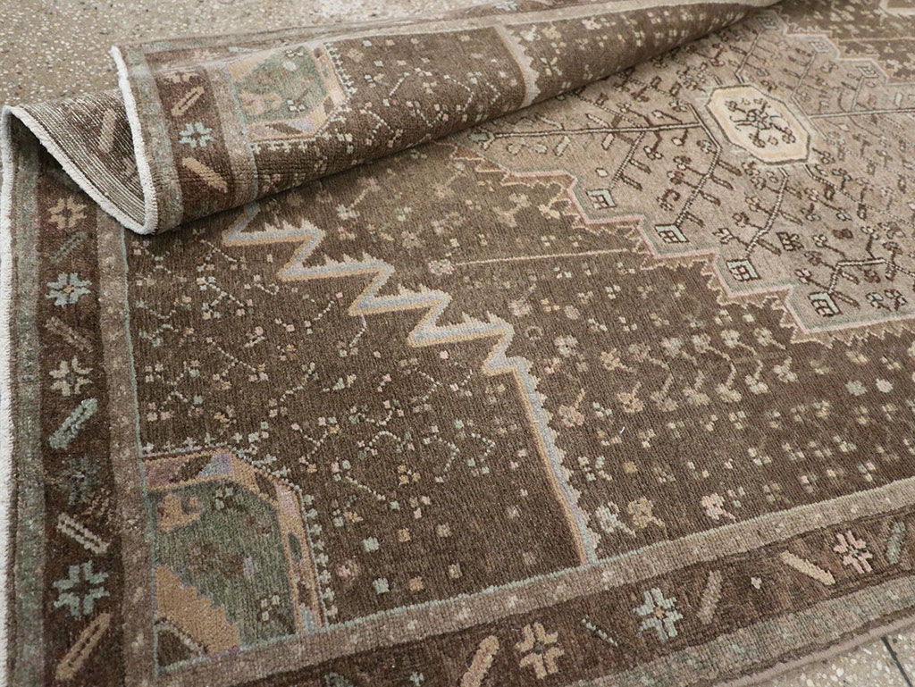 Vintage Persian Malayer Accent Rug, No.32036 - Gss