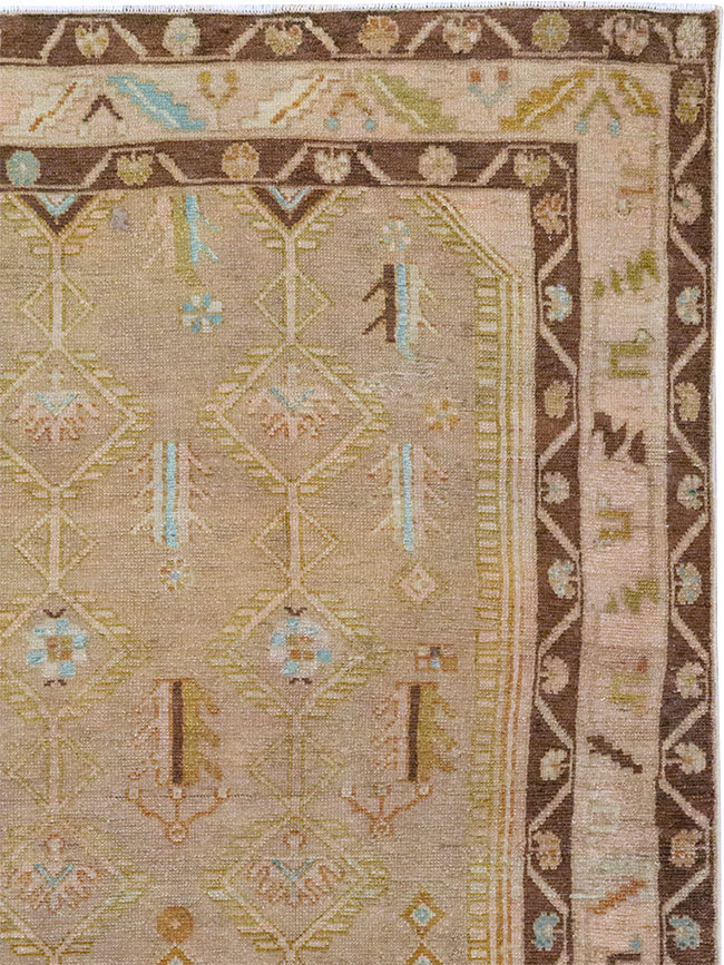 Vintage Persian Malayer Accent Rug, No.32037 - Gss