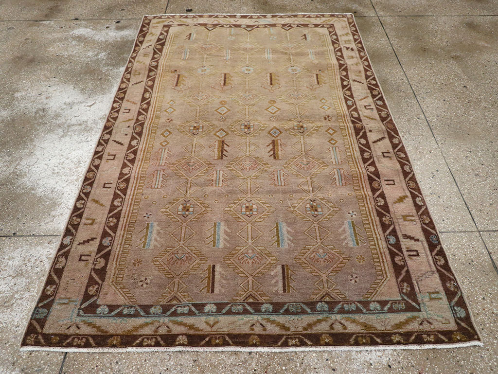 Vintage Persian Malayer Accent Rug, No.32037 - Gss