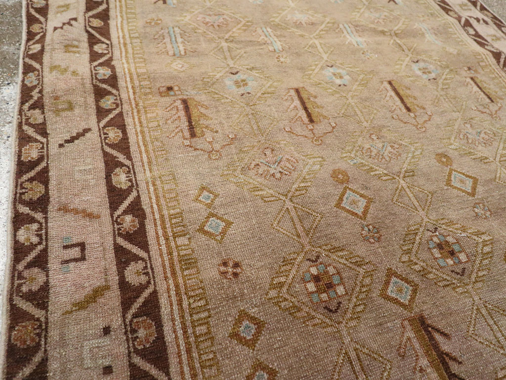 Vintage Persian Malayer Accent Rug, No.32037 - Gss