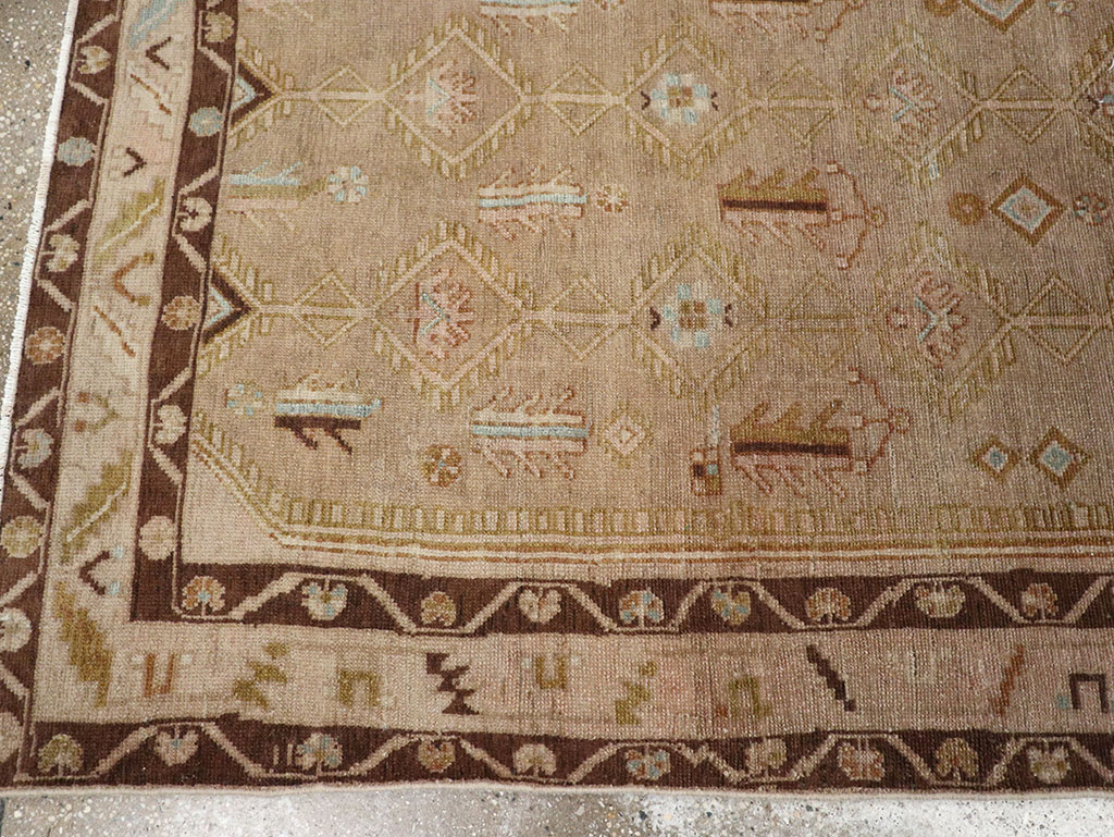 Vintage Persian Malayer Accent Rug, No.32037 - Gss