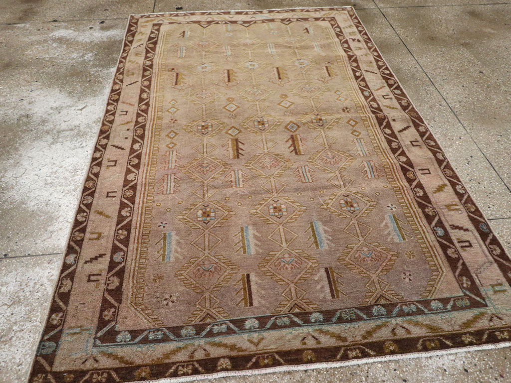 Vintage Persian Malayer Accent Rug, No.32037 - Gss