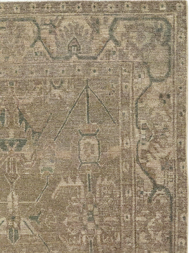 Vintage Persian Malayer Accent Rug, No.32038 - Gss