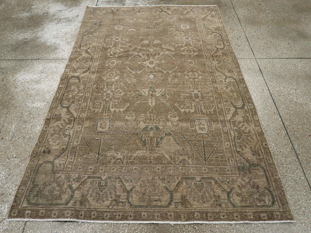 Vintage Persian Malayer Accent Rug, No.32038 - Gss