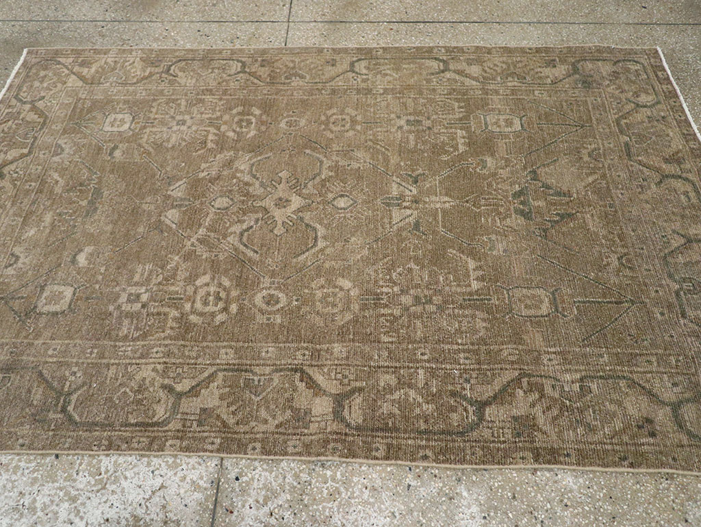 Vintage Persian Malayer Accent Rug, No.32038 - Gss