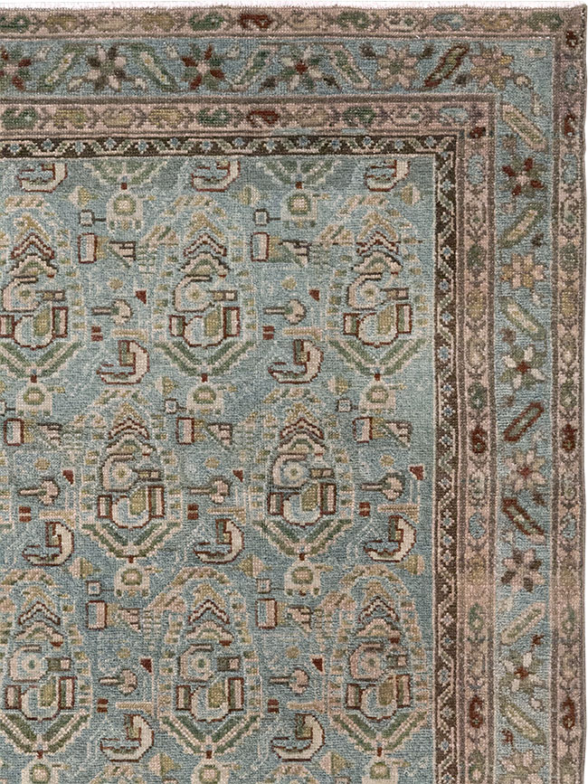 Vintage Persian Malayer Throw Rug, No.32041 - Gss