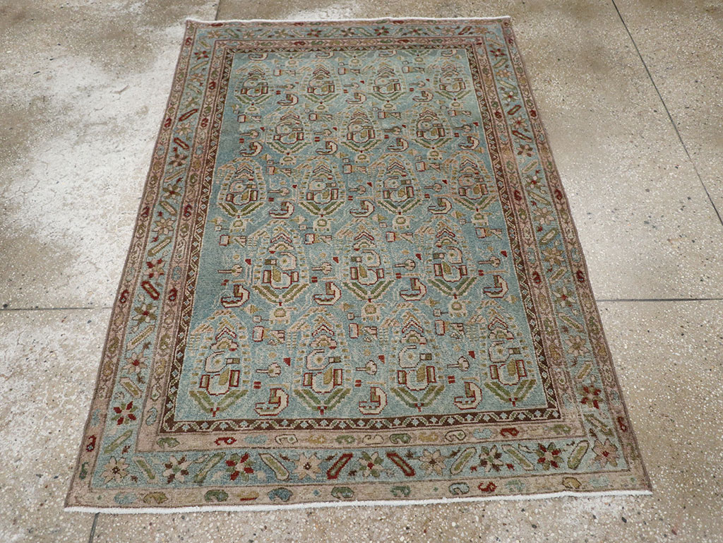 Vintage Persian Malayer Throw Rug, No.32041 - Gss
