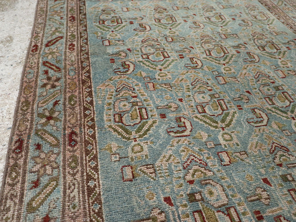 Vintage Persian Malayer Throw Rug, No.32041 - Gss