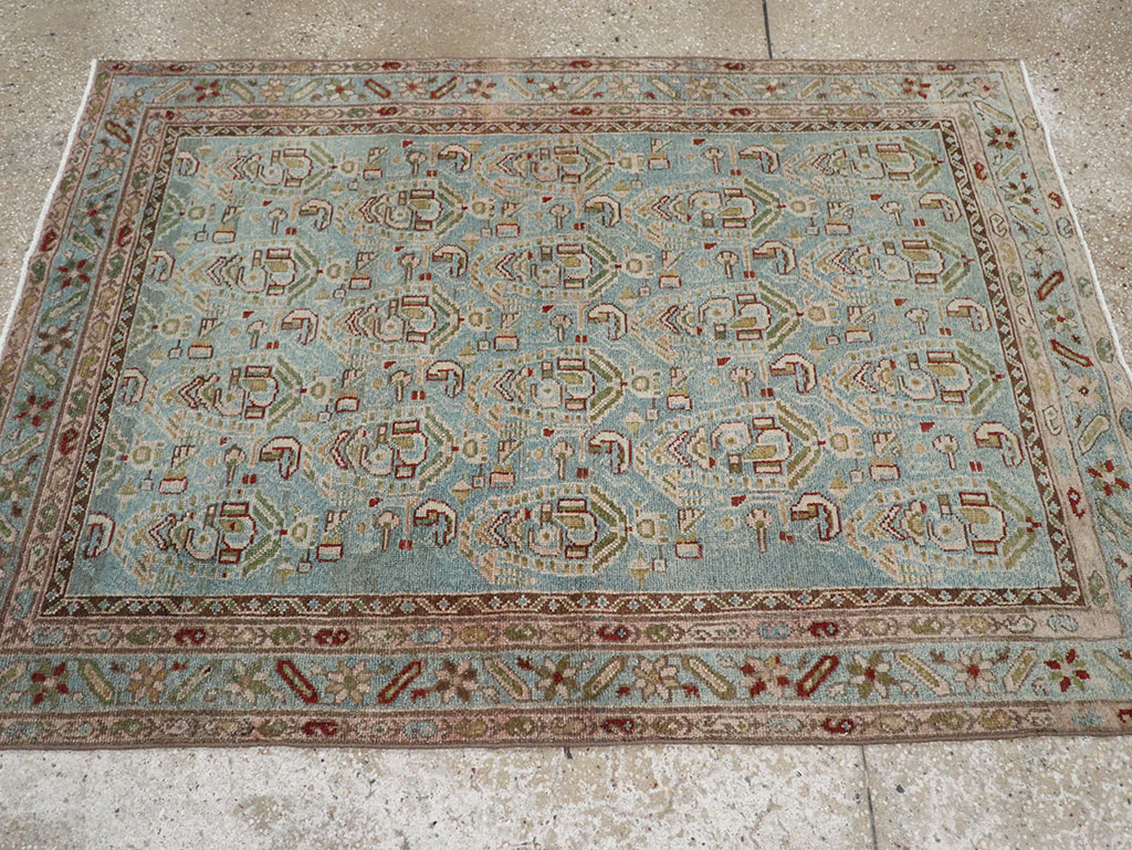 Vintage Persian Malayer Throw Rug, No.32041 - Gss