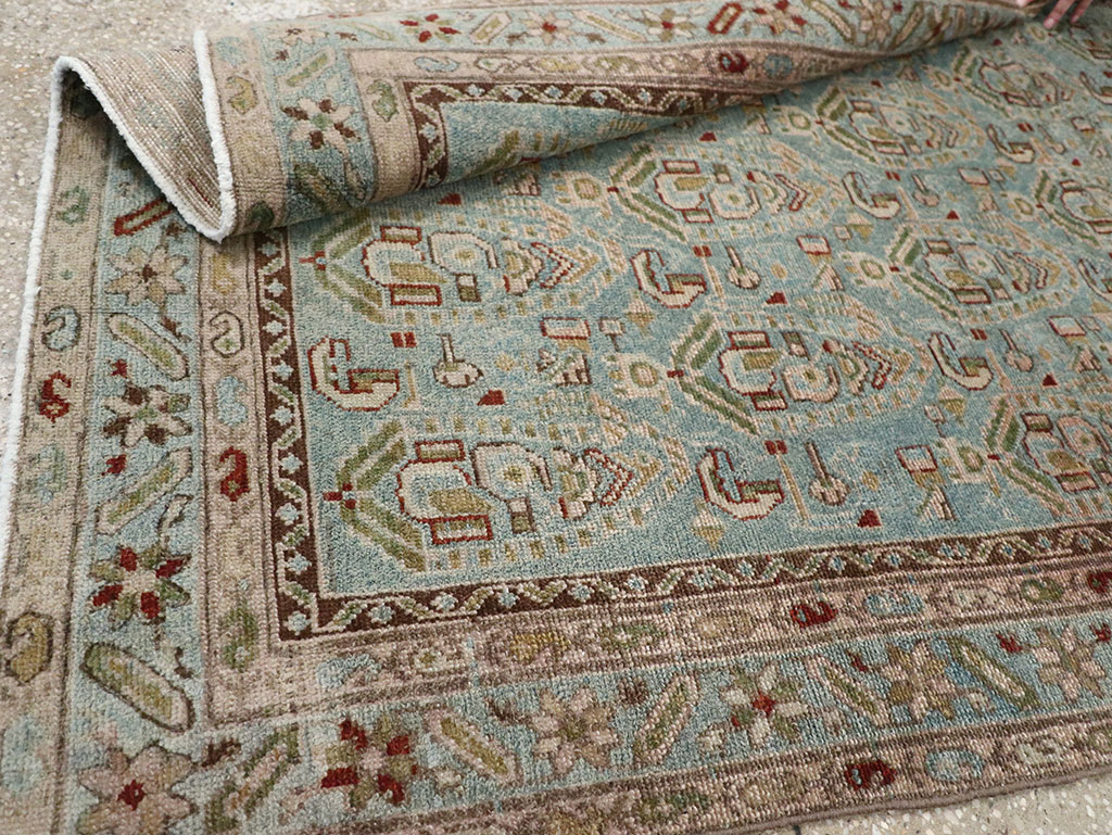 Vintage Persian Malayer Throw Rug, No.32041 - Gss