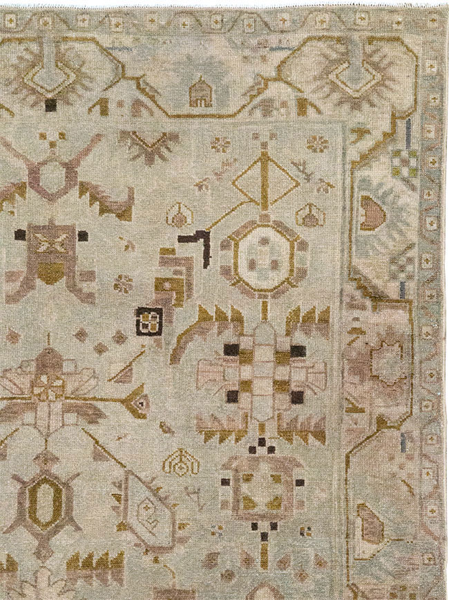 Vintage Persian Malayer Throw Rug, No.32042 - Gss