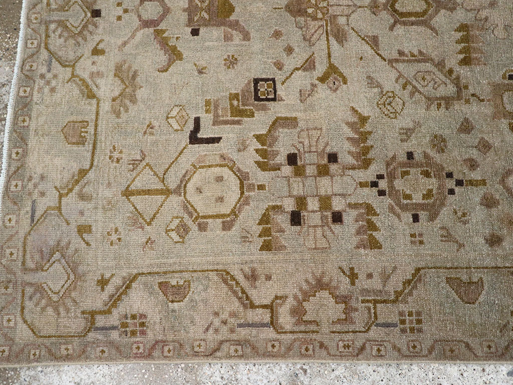 Vintage Persian Malayer Throw Rug, No.32042 - Gss