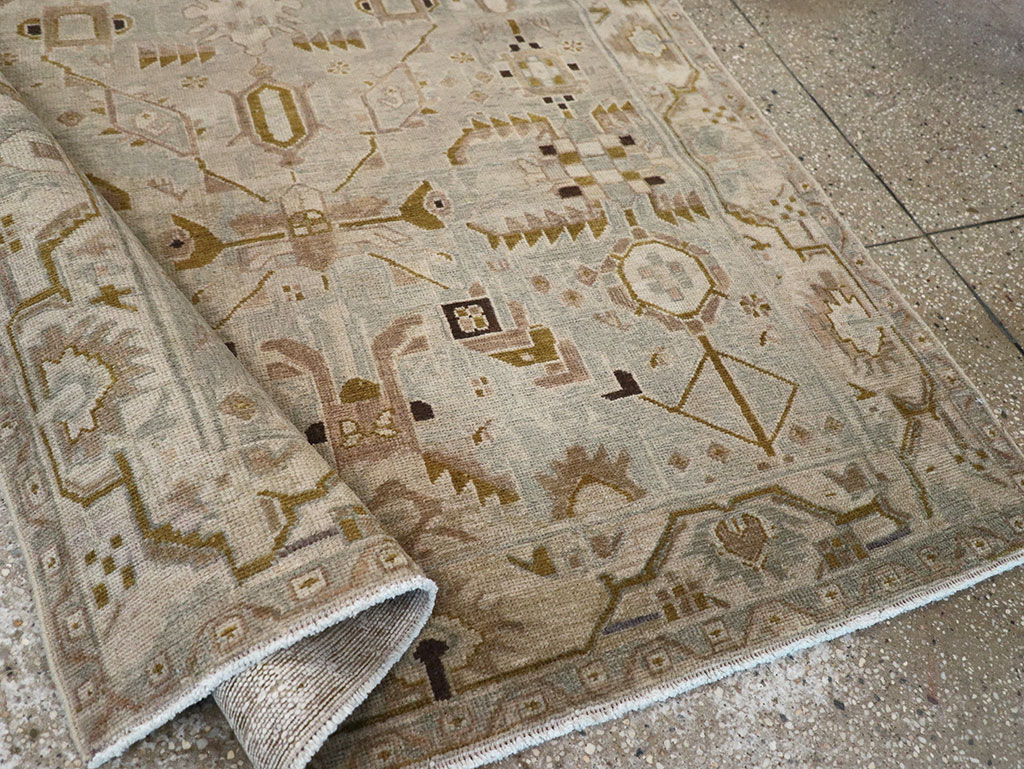 Vintage Persian Malayer Throw Rug, No.32042 - Gss