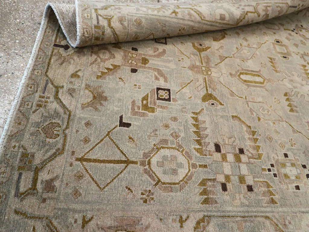 Vintage Persian Malayer Throw Rug, No.32042 - Gss