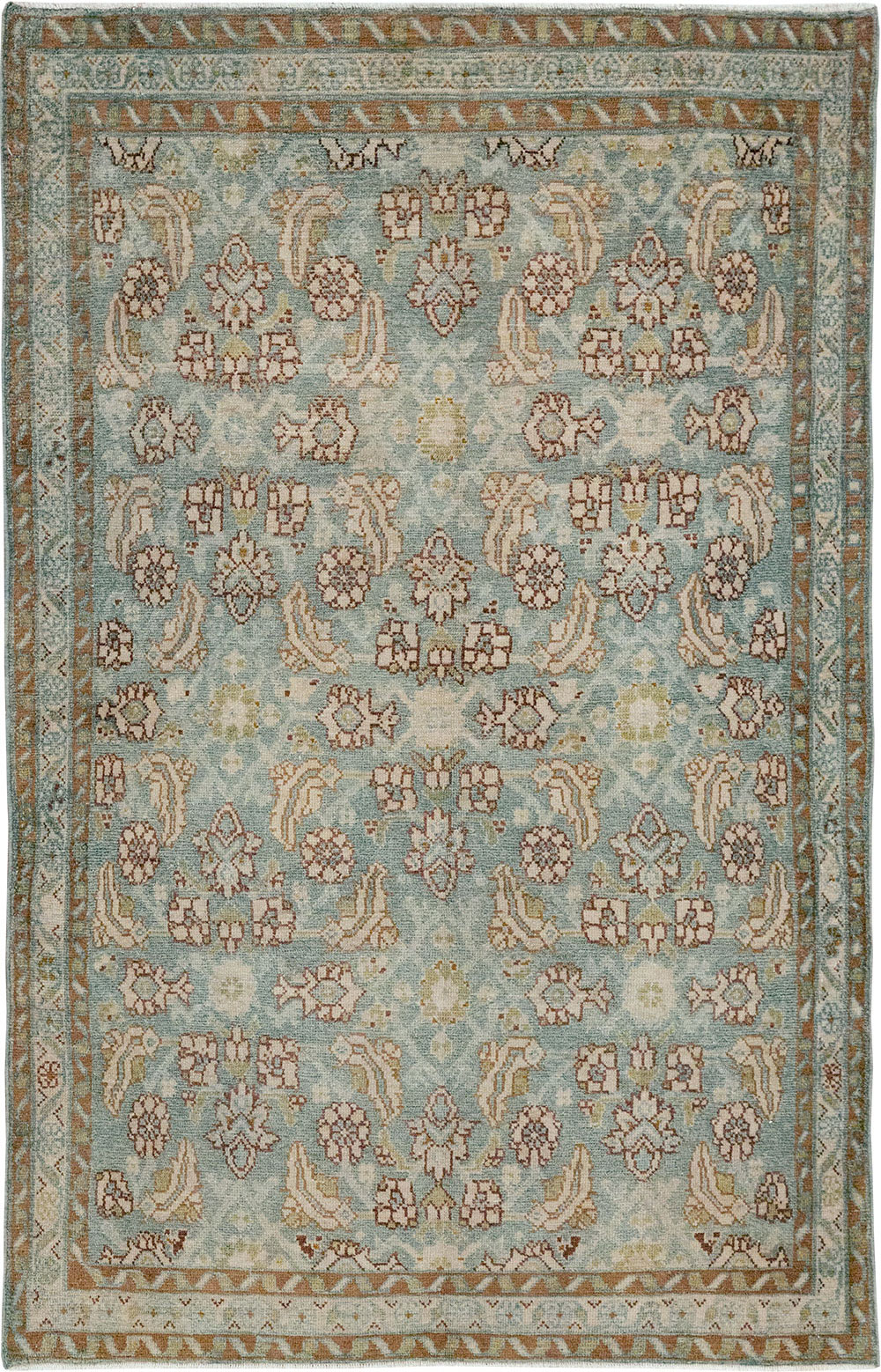 Antique Persian Malayer Throw Rug, No.32043 - Gss