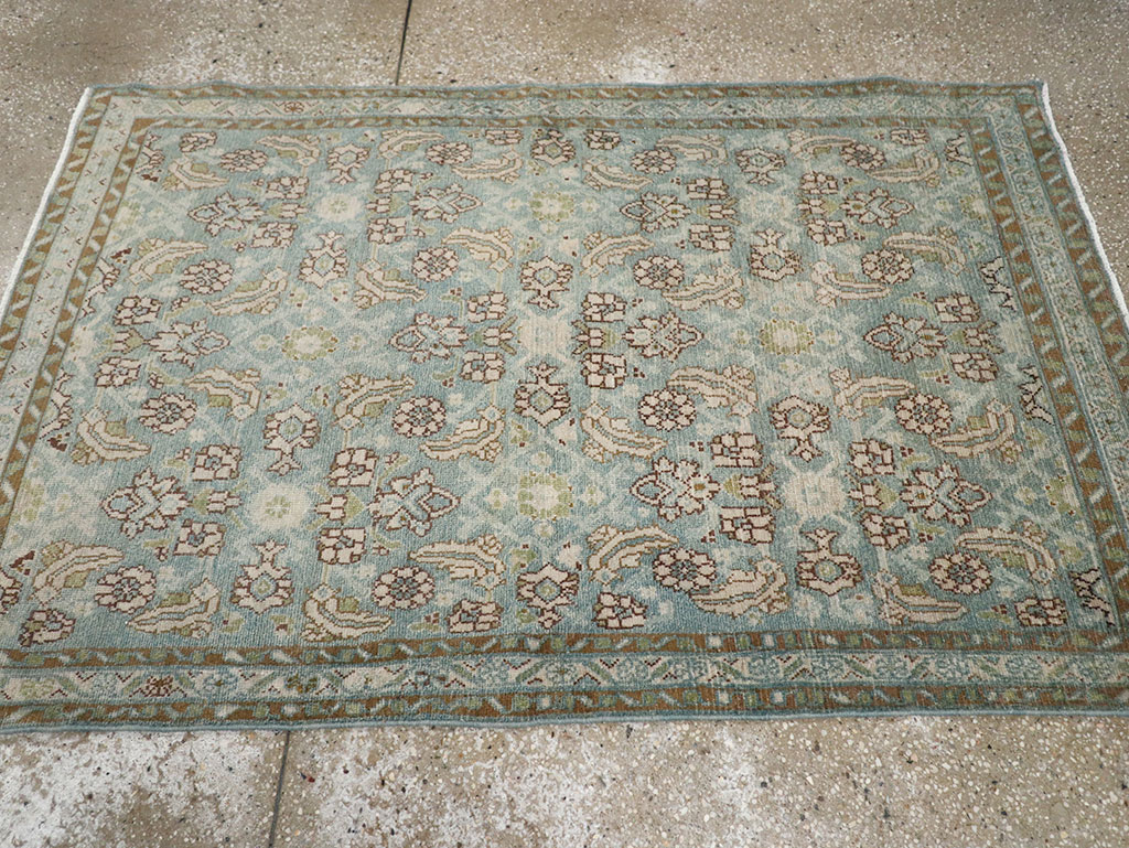 Antique Persian Malayer Throw Rug, No.32043 - Gss