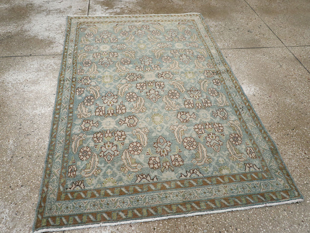 Antique Persian Malayer Throw Rug, No.32043 - Gss