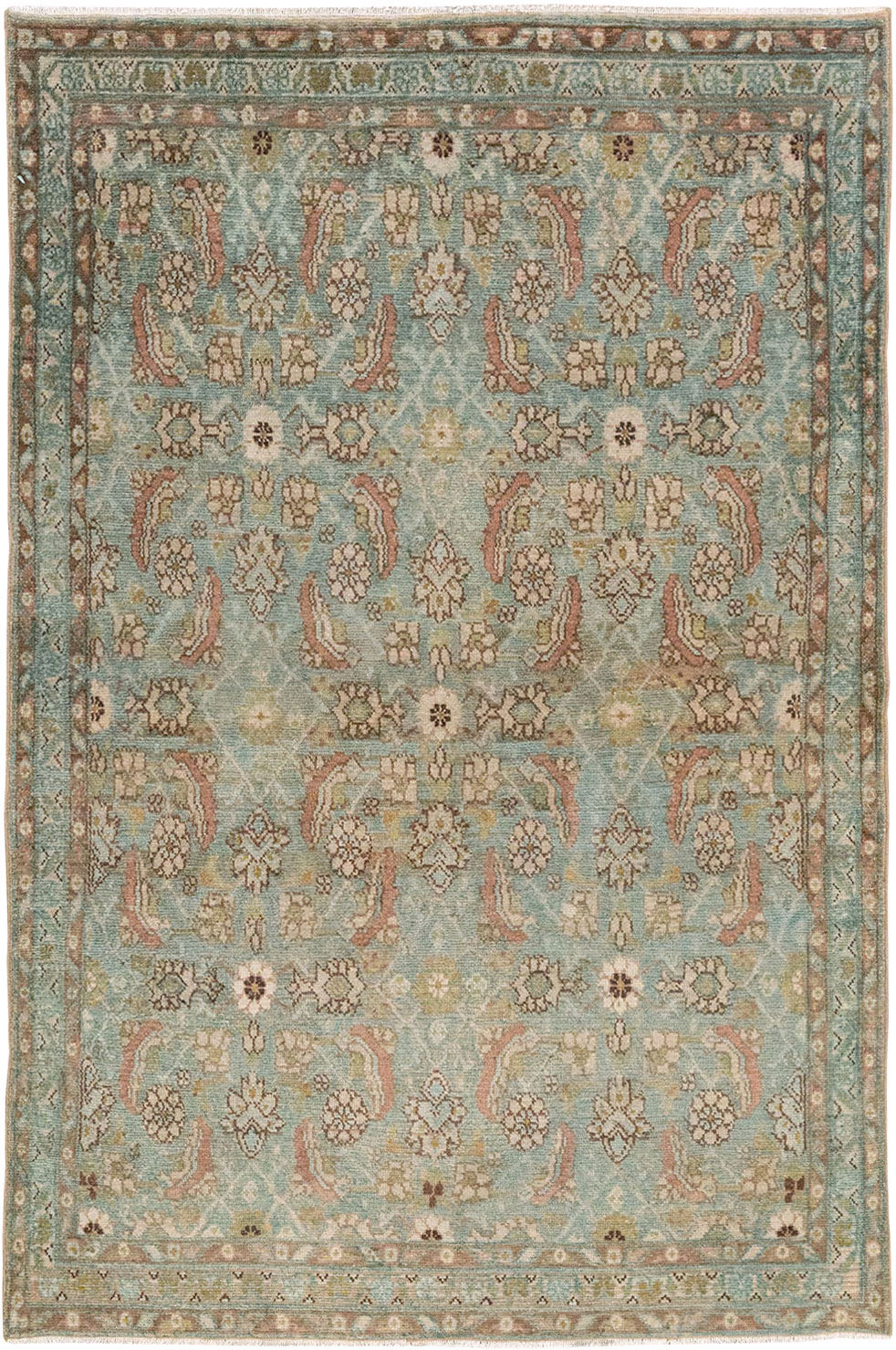 Vintage Persian Malayer Accent Rug, No.32044 - Gss