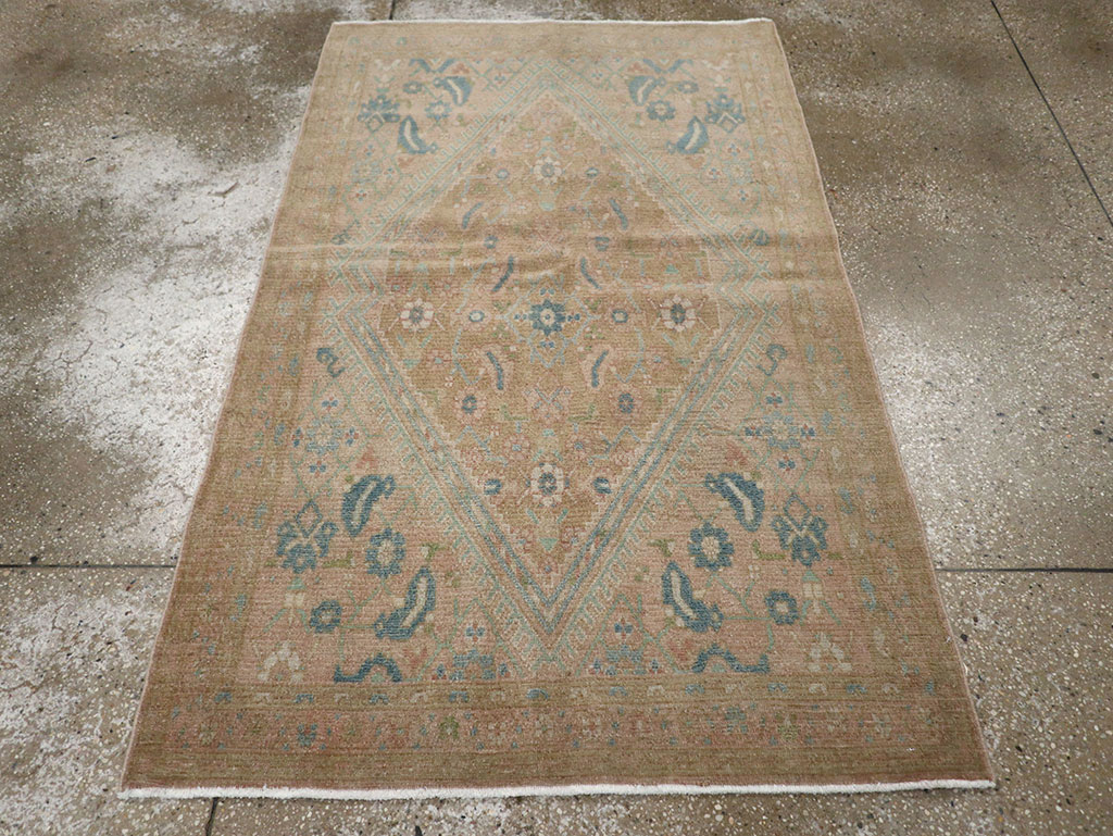 Vintage Persian Malayer Throw Rug, No.32047 - Gss