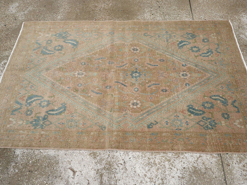 Vintage Persian Malayer Throw Rug, No.32047 - Gss