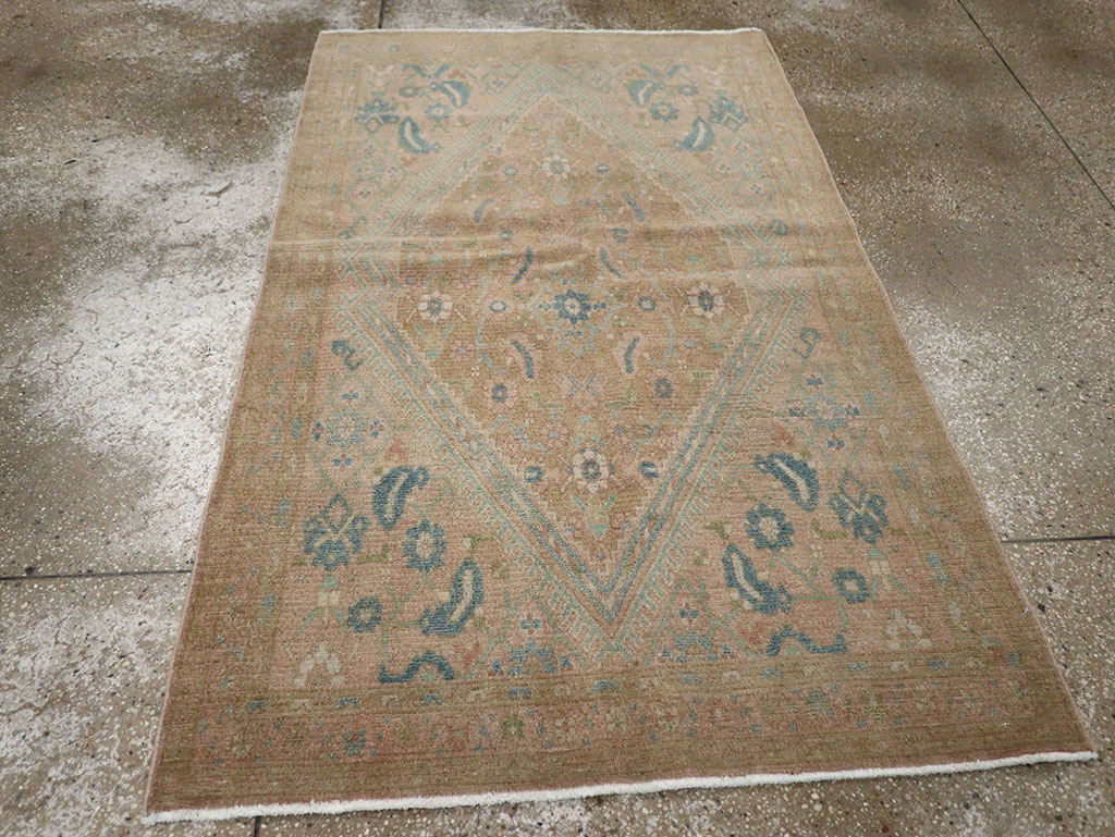 Vintage Persian Malayer Throw Rug, No.32047 - Gss