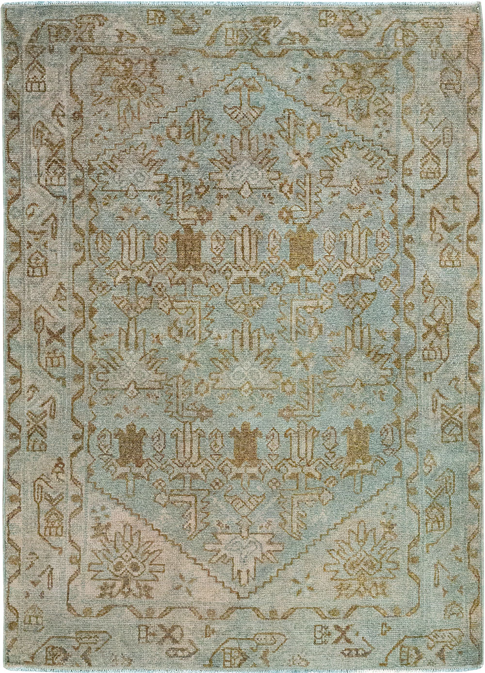 Vintage Persian Malayer Throw Rug, No.32048 - Gss