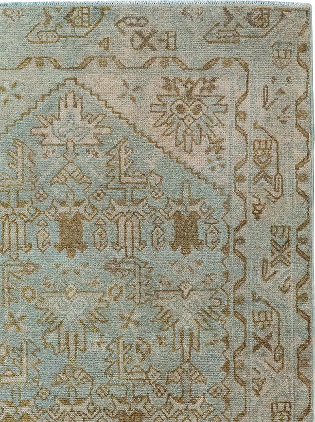 Vintage Persian Malayer Throw Rug, No.32048 - Gss