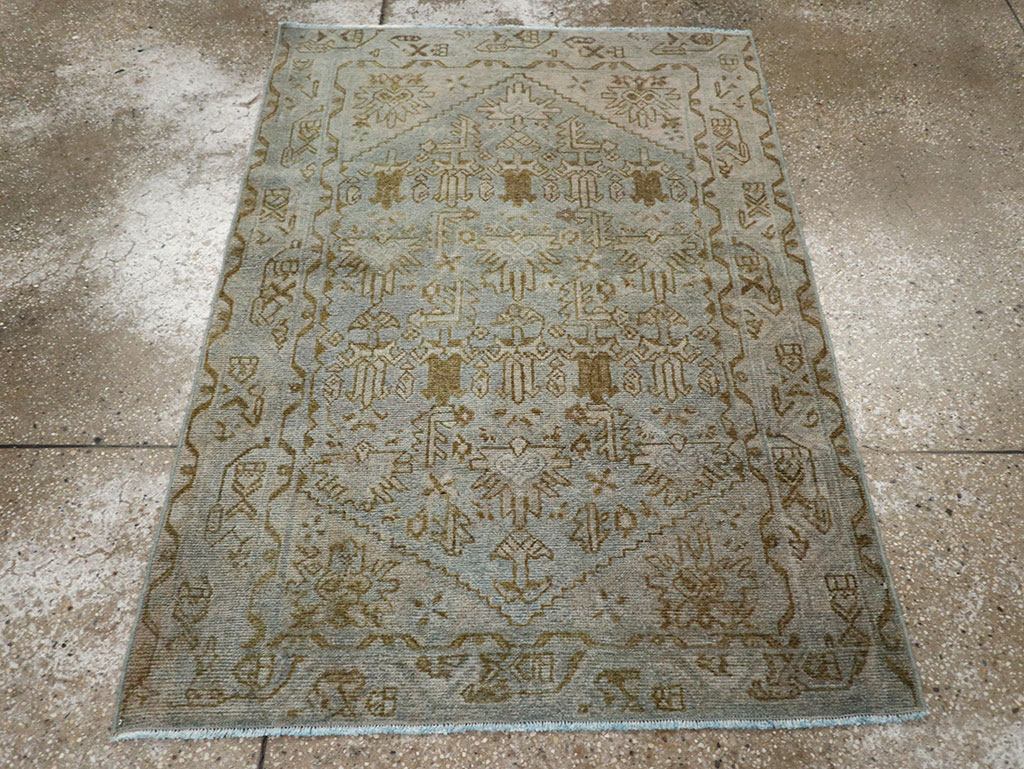 Vintage Persian Malayer Throw Rug, No.32048 - Gss