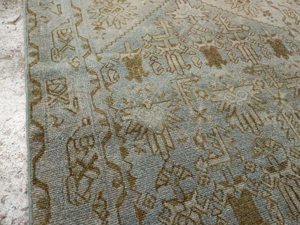 Vintage Persian Malayer Throw Rug, No.32048 - Gss