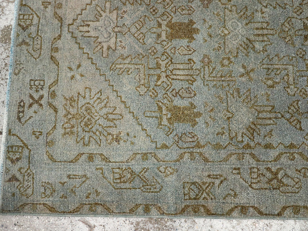 Vintage Persian Malayer Throw Rug, No.32048 - Gss