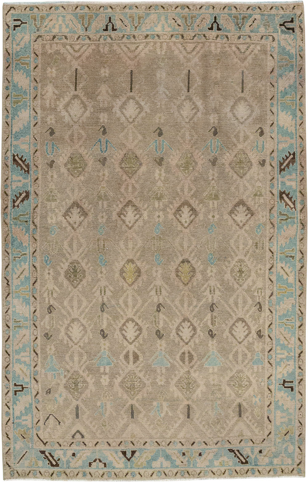 Vintage Persian Malayer Accent Rug, No.32050 - Gss
