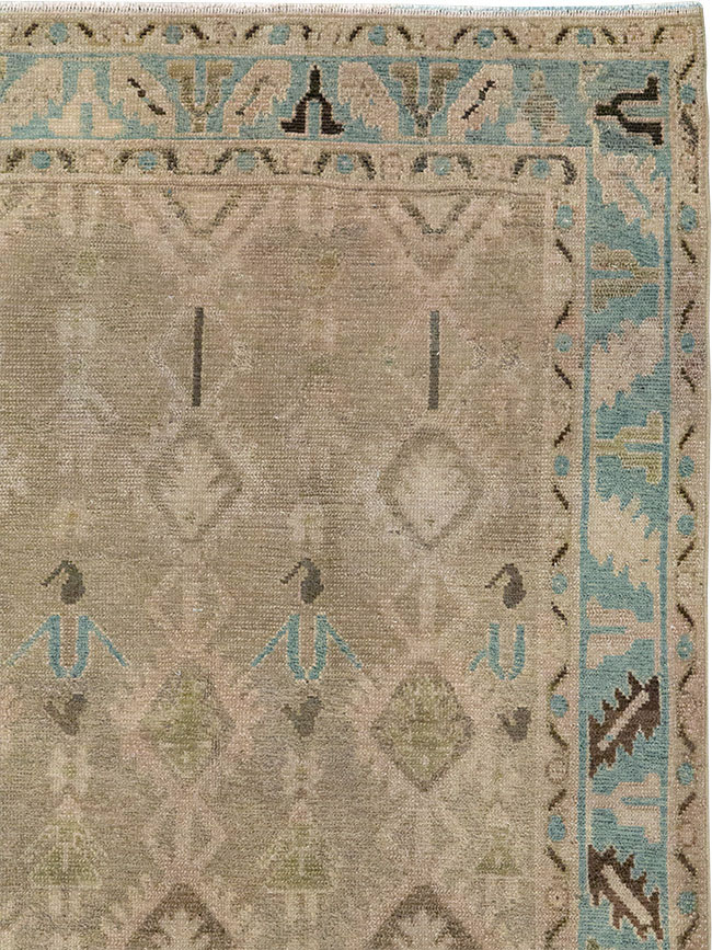 Vintage Persian Malayer Accent Rug, No.32050 - Gss