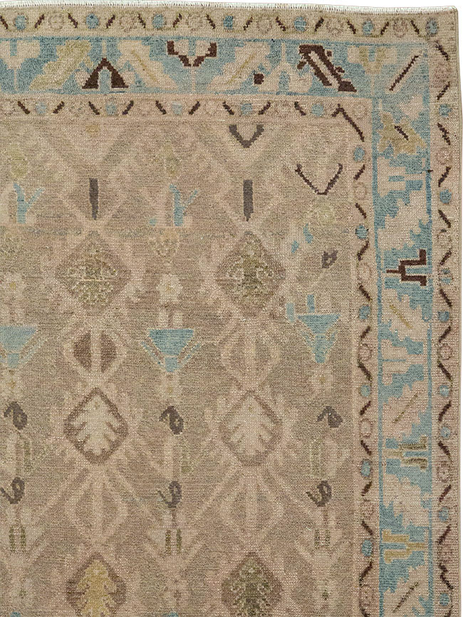 Vintage Persian Malayer Accent Rug, No.32050 - Gss