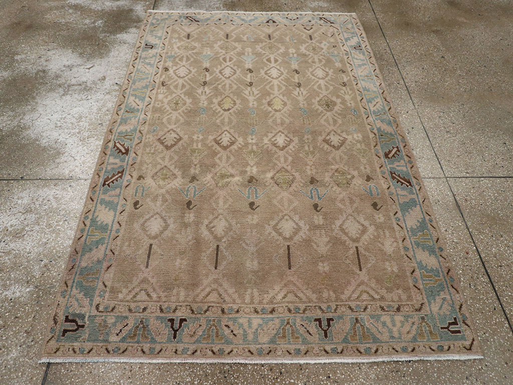 Vintage Persian Malayer Accent Rug, No.32050 - Gss