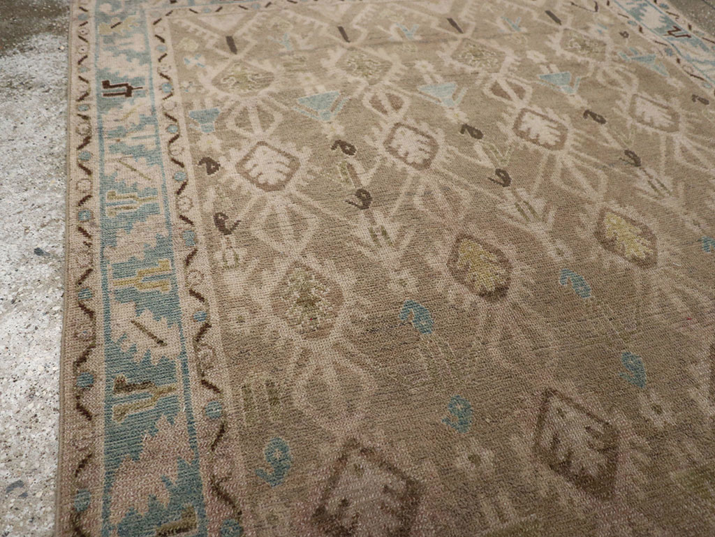 Vintage Persian Malayer Accent Rug, No.32050 - Gss