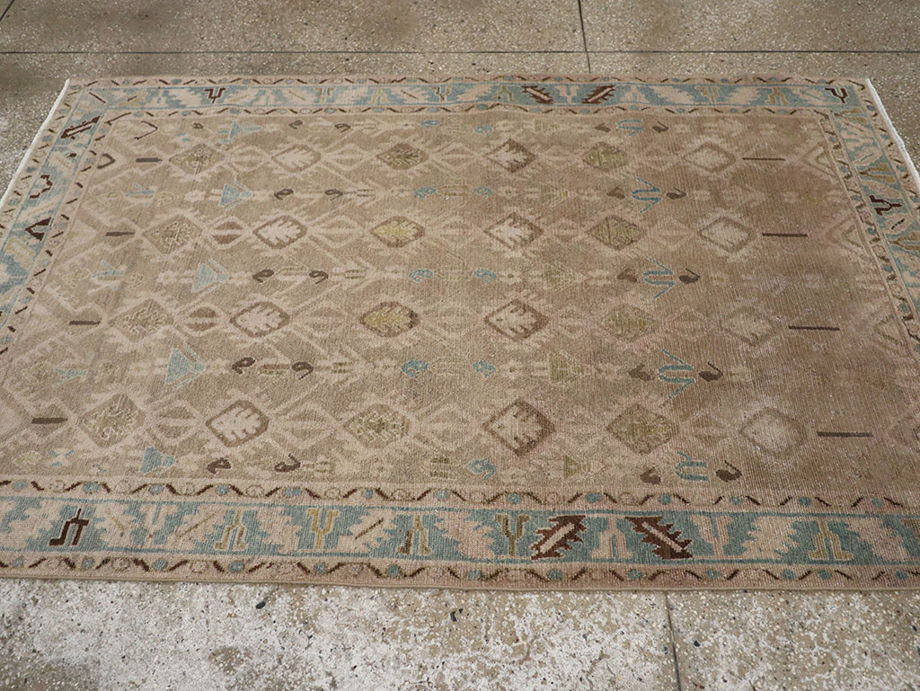 Vintage Persian Malayer Accent Rug, No.32050 - Gss