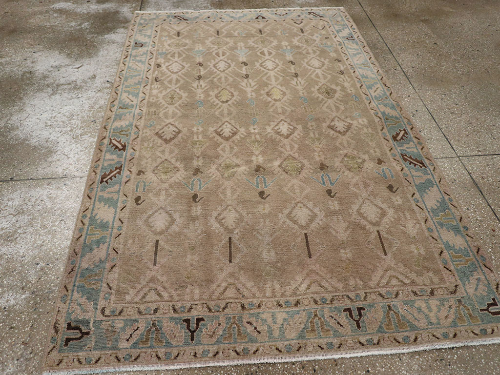 Vintage Persian Malayer Accent Rug, No.32050 - Gss
