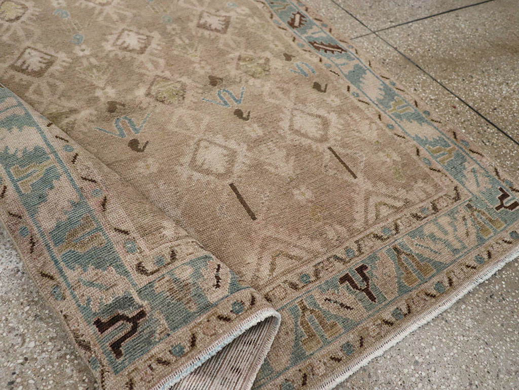 Vintage Persian Malayer Accent Rug, No.32050 - Gss