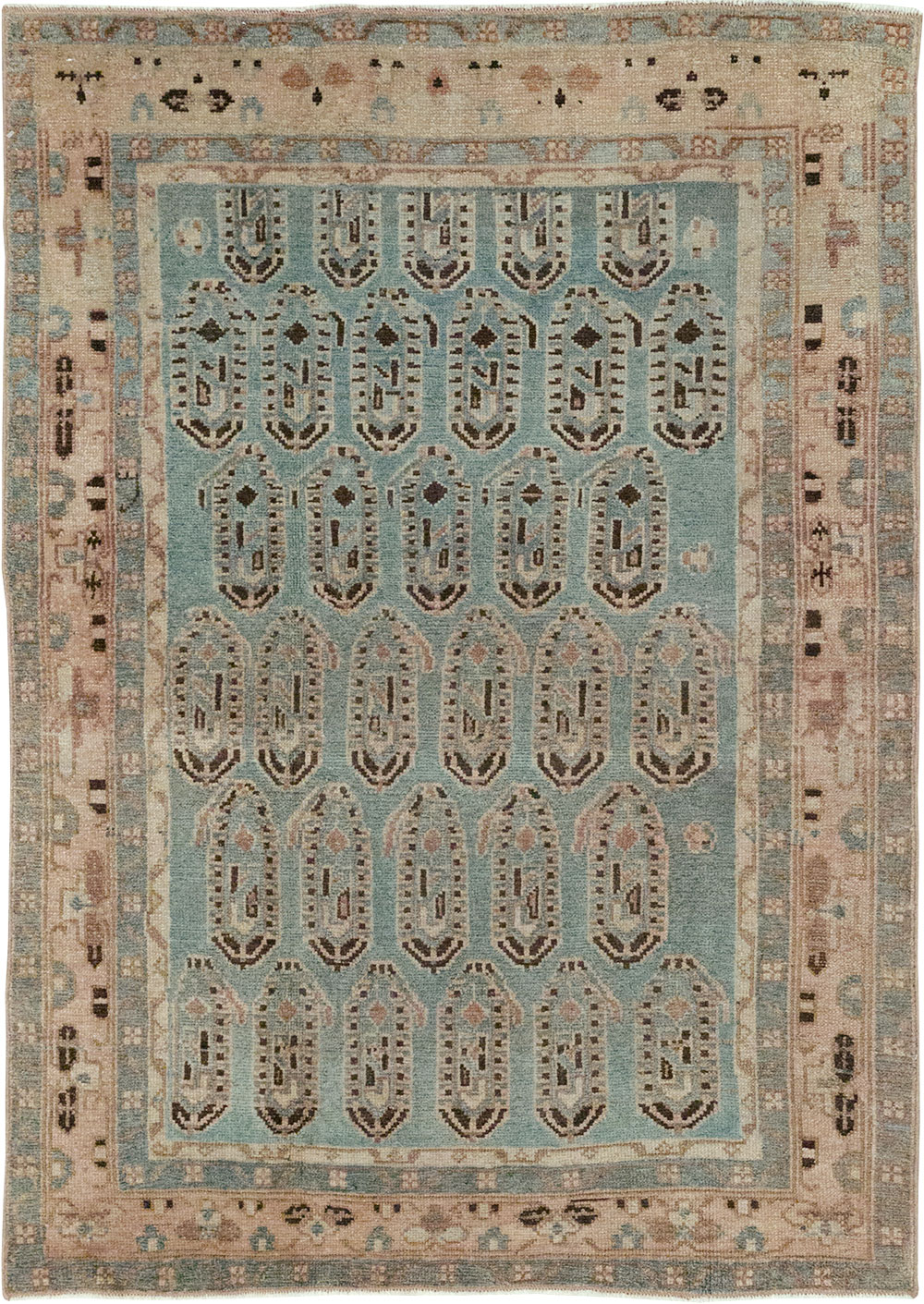 Vintage Persian Malayer Throw Rug, No.32051 - Gss
