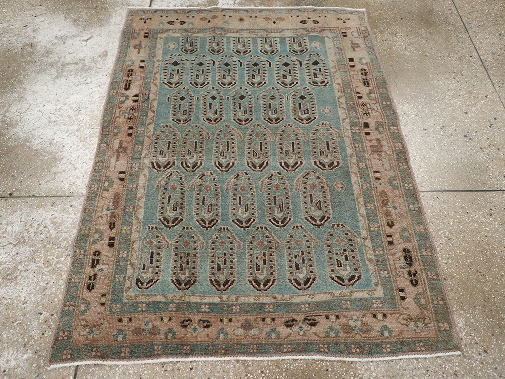 Vintage Persian Malayer Throw Rug, No.32051 - Gss