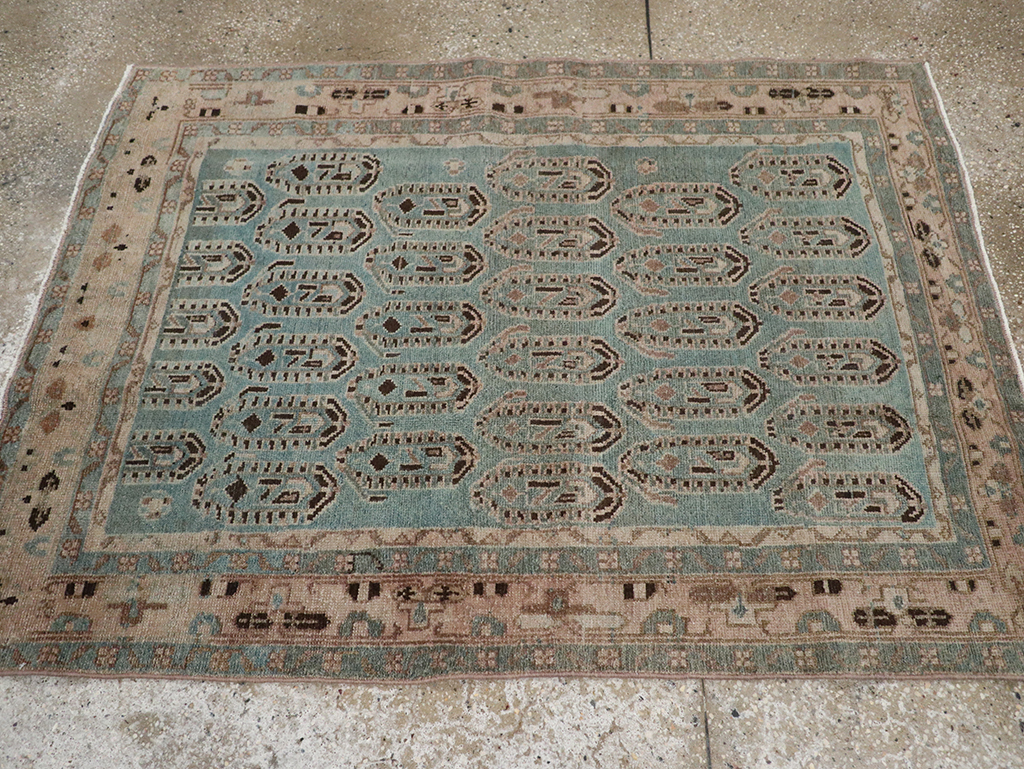 Vintage Persian Malayer Throw Rug, No.32051 - Gss