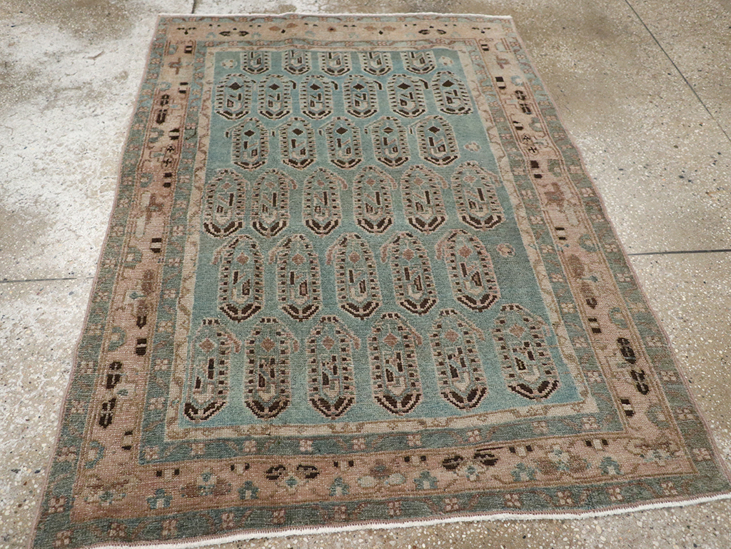 Vintage Persian Malayer Throw Rug, No.32051 - Gss