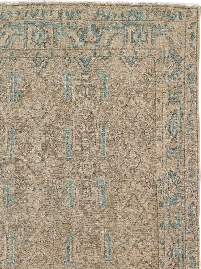 Vintage Persian Malayer Throw Rug, No.32052 - Gss