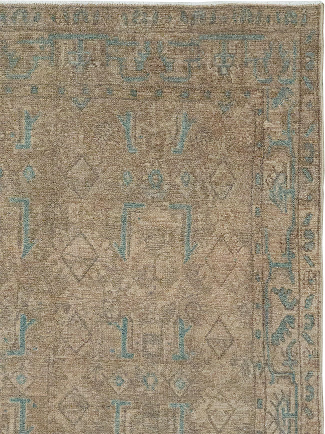 Vintage Persian Malayer Throw Rug, No.32052 - Gss
