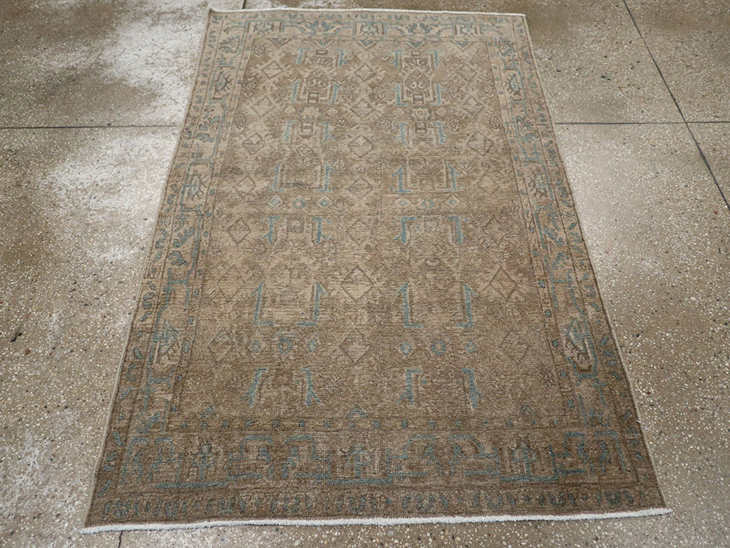 Vintage Persian Malayer Throw Rug, No.32052 - Gss