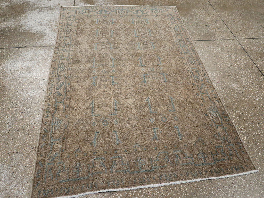 Vintage Persian Malayer Throw Rug, No.32052 - Gss