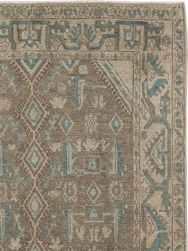 Vintage Persian Malayer Throw Rug, No.32053 - Gss