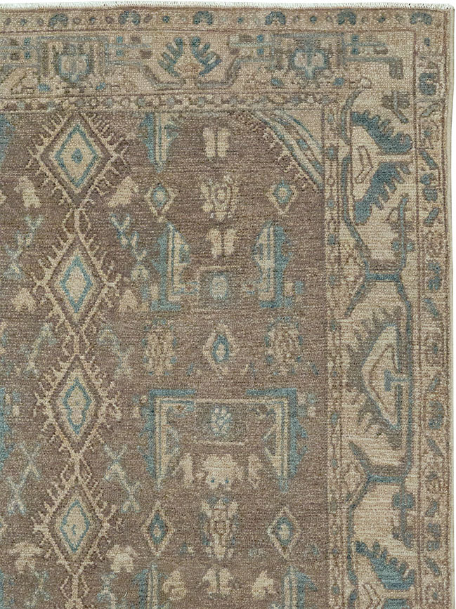 Vintage Persian Malayer Throw Rug, No.32053 - Gss
