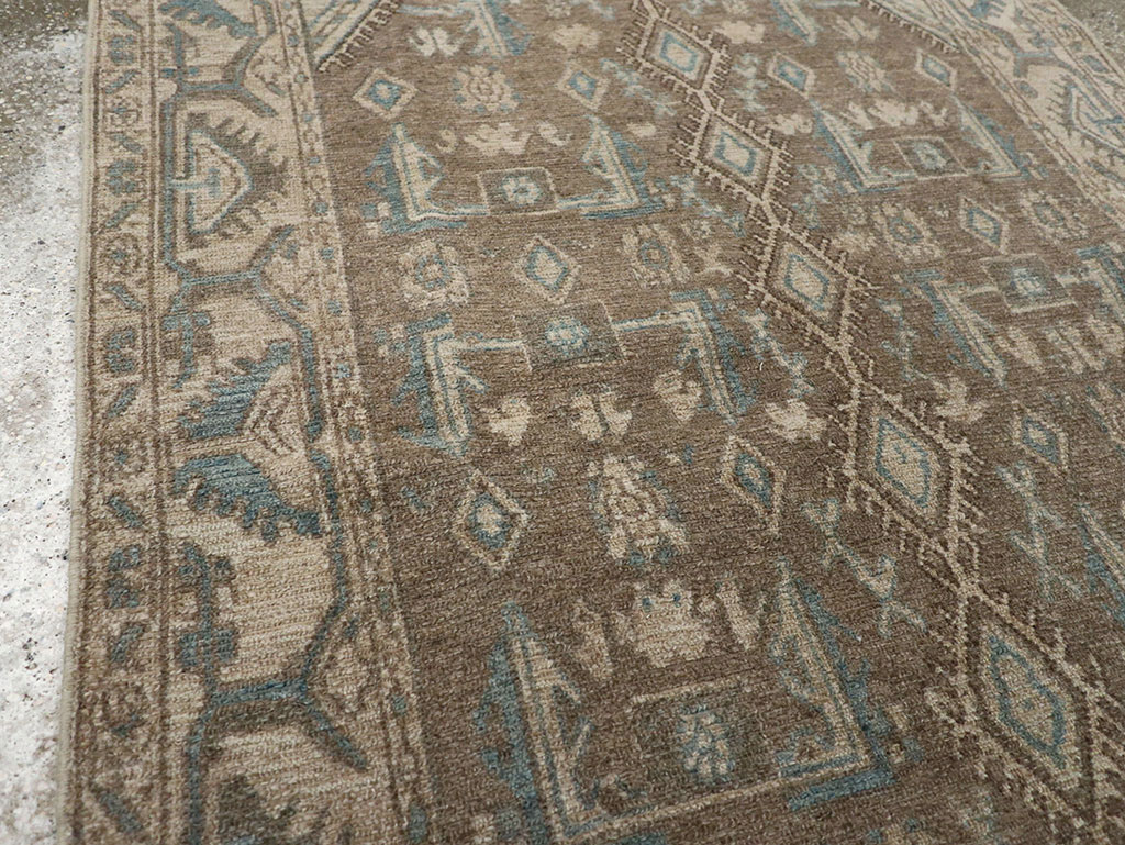 Vintage Persian Malayer Throw Rug, No.32053 - Gss